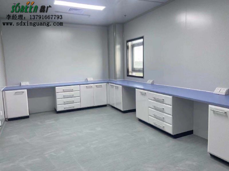 濟南藥谷產業(yè)園實驗室家具安裝現(xiàn)場